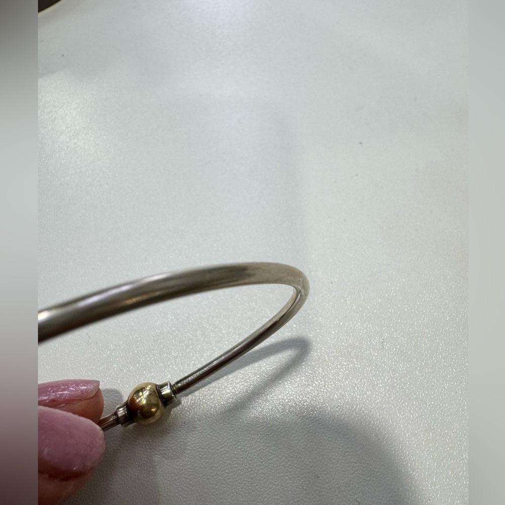 Cape Cod Silver and Gold Bead Bracelet size 6.5 - Picture 7 of 8